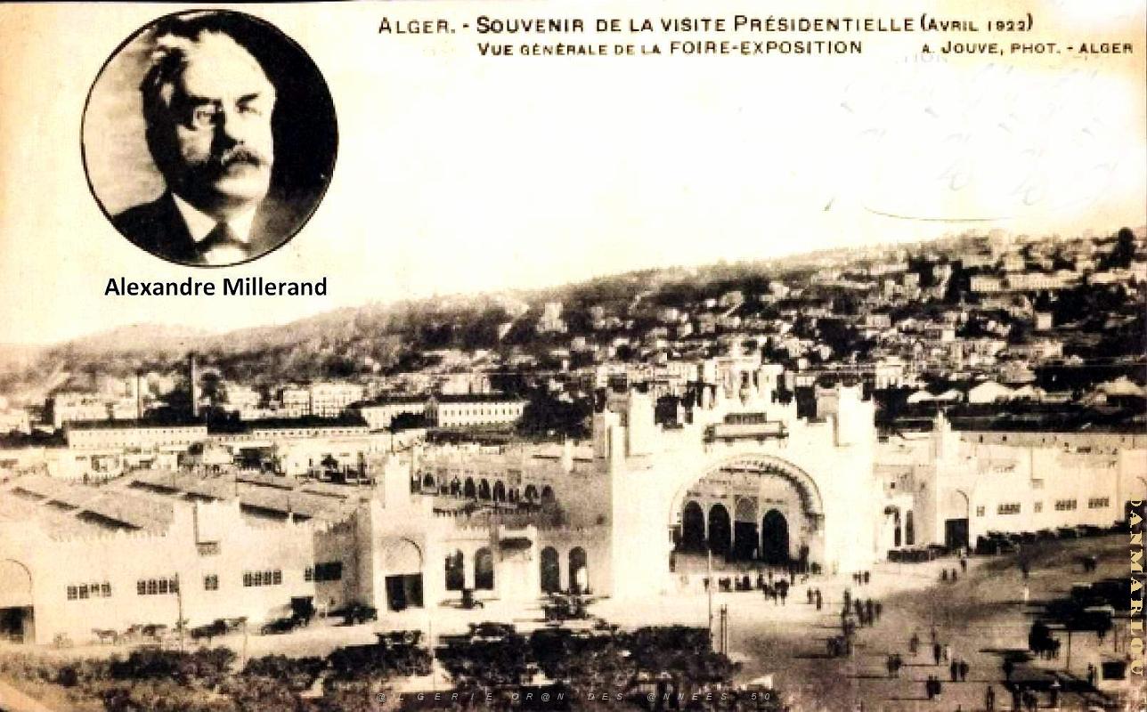 Alger - Foire-Expo - Visite President Millerand - 1922.jpg
